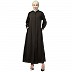 Front open Hidden Placket Daily wear casual Abaya- Olive
